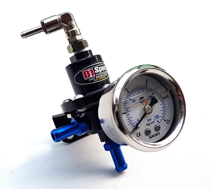 D1 Spec fuel pressure regulator with gauge FPR