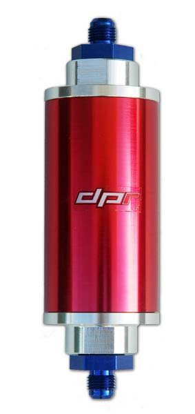 DPR fuel filter with -6AN inlet and outlet
