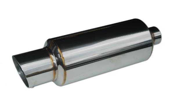 Pro Plus Muffler 2.25" bore Stainless Steel 4" tip