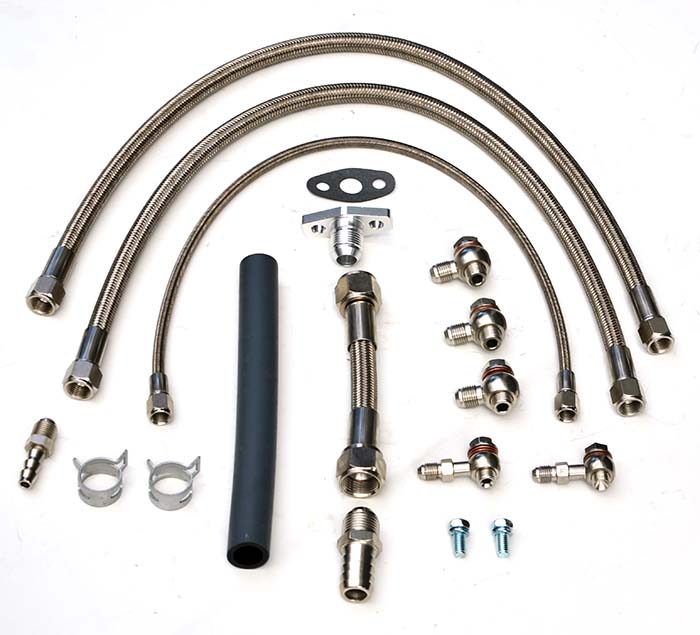 Turbo oil and water line kit Nissan RB25DET / RB30 with GT3582r turbo