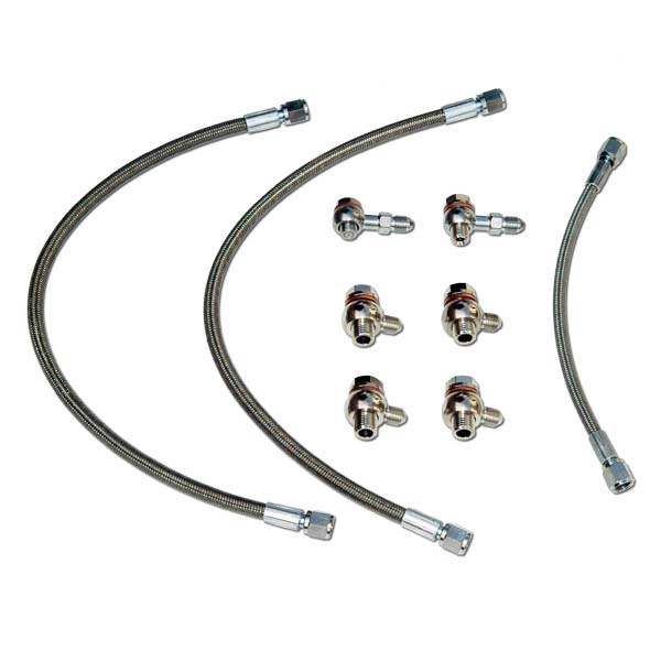 MAMBA Turbo Oil & Water Line Install Kit For Nissan CA18DET SR20DET S13 Stock TB25
